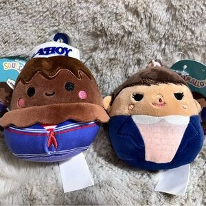 Squishmallows 3.5" Stranger Things, Eleven & Ahoy Chocolate